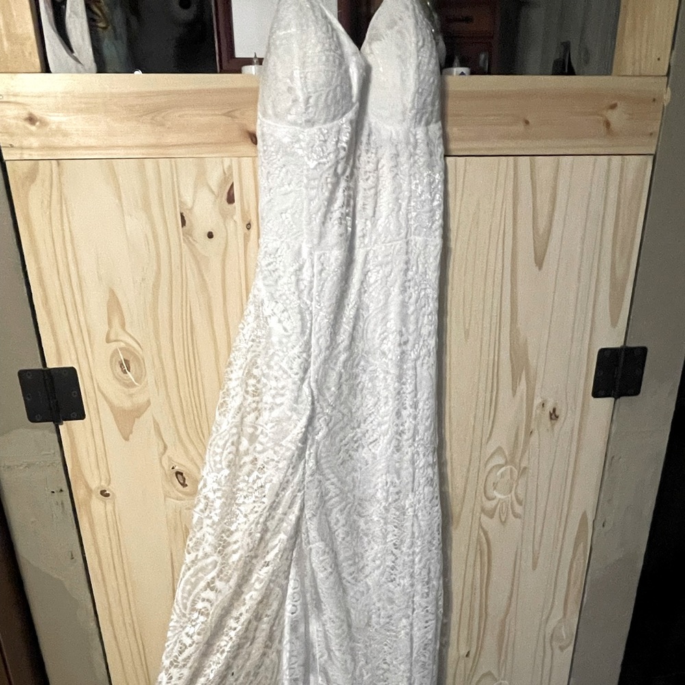 Gorgeous floor length, sexy lace wedding/ lingerie dress